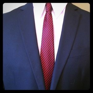 Men’s Kiss Ties Black/Red Zigzag Tie